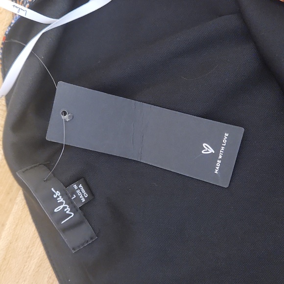 LULUS Paisley One-Shoulder Bodysuit, size L - Picture 6 of 9